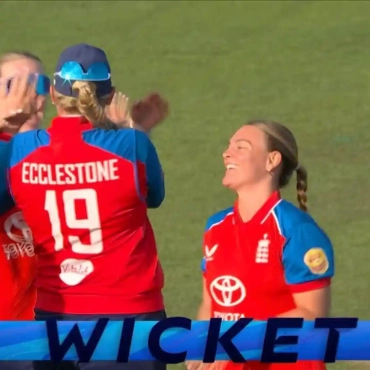 Fabulous Fielding: Ecclestone Runs Out Bhatia in Style