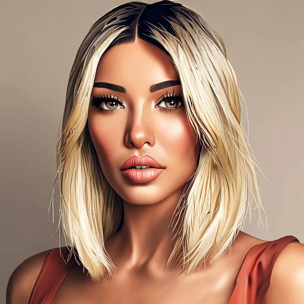 Kim Kardashian debuts new bleached blond hair while stepping out in Los Angeles