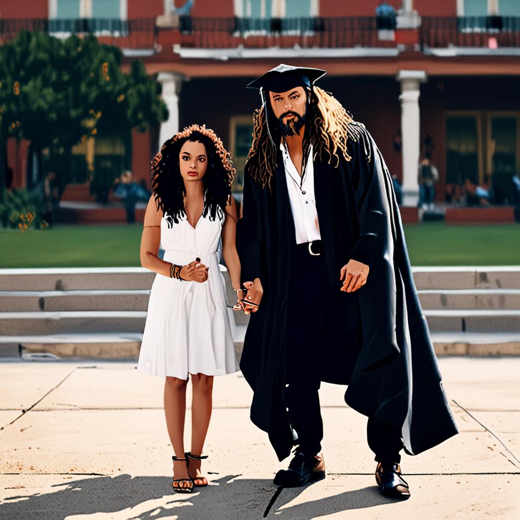 Lisa Bonet and ex Jason Momoa reunite for daughter Lola’s high school graduation
