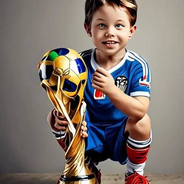 The beauty of sharing your child's first World Cup
