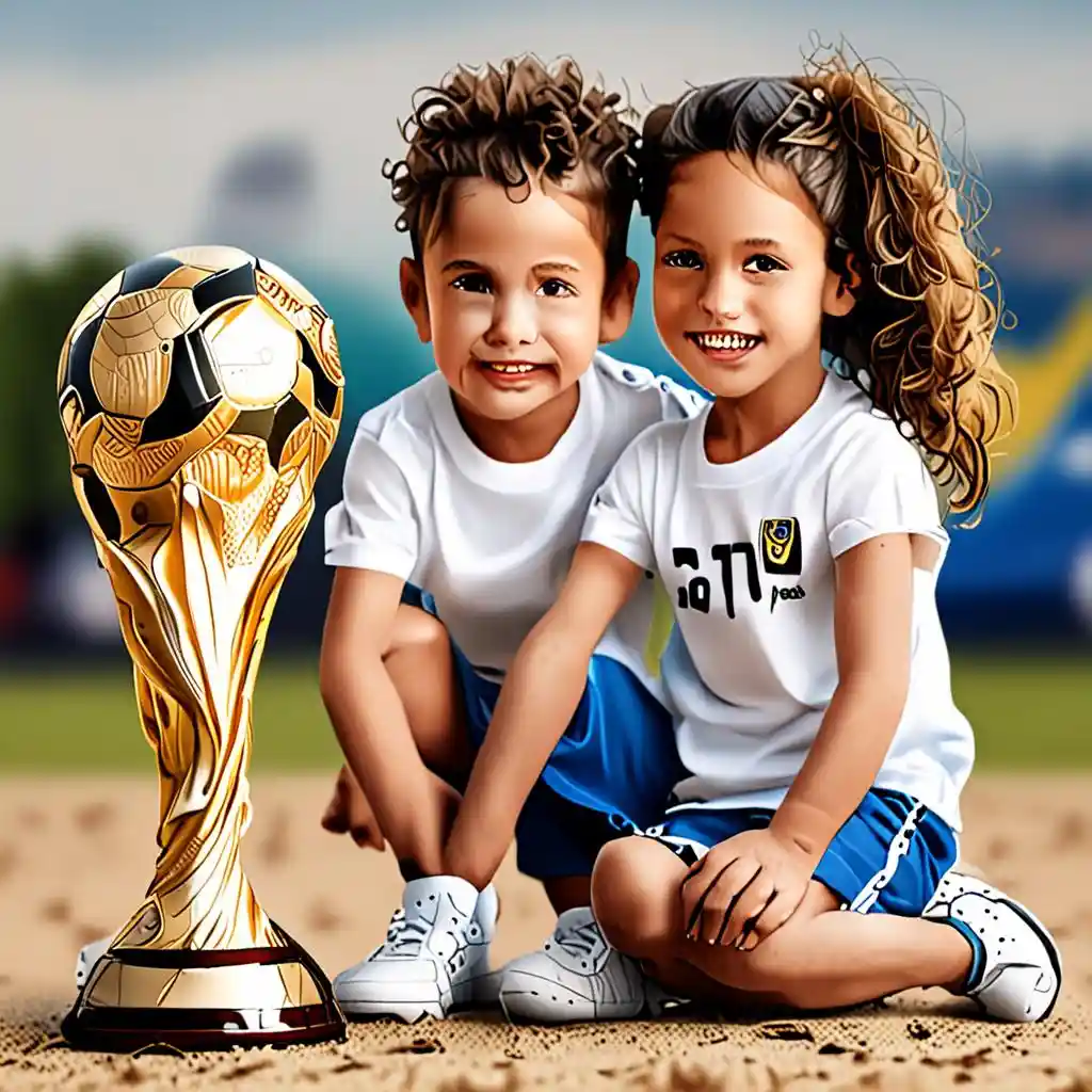 The beauty of sharing your child's first World Cup
