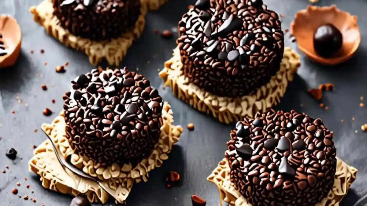 No Bake Healthy Vegan Dark Chocolate Rice Crispy Cakes