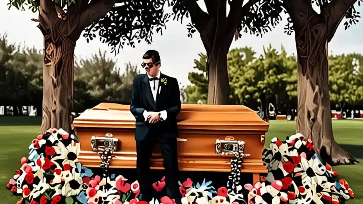 Oliver Tree’s celebration of life features surprising display of coffins as friends and fans mourn the tragic death of the singer