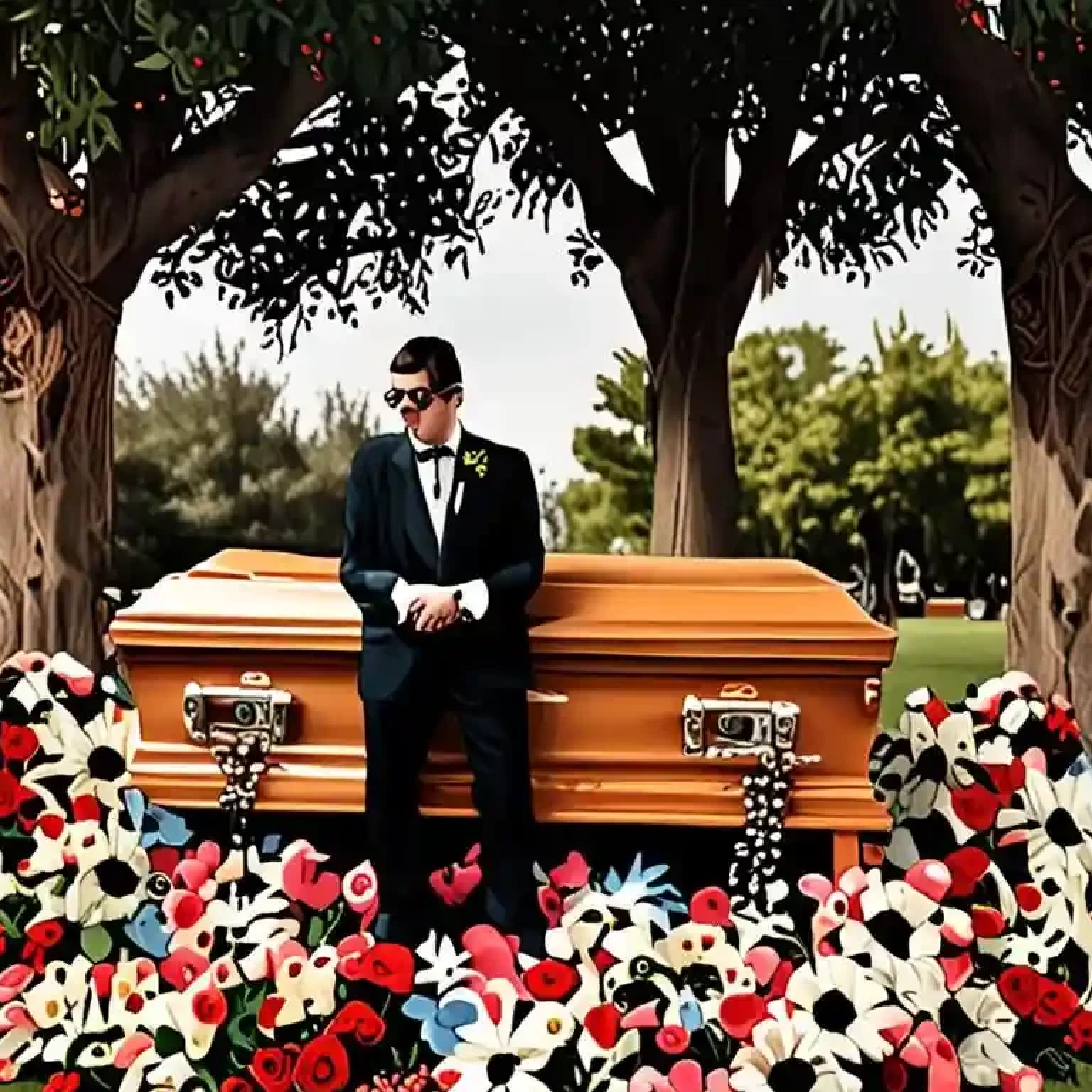 Oliver Tree’s celebration of life features surprising display of coffins as friends and fans mourn the tragic death of the singer