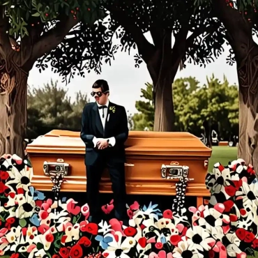 Oliver Tree’s celebration of life features surprising display of coffins as friends and fans mourn the tragic death of the singer