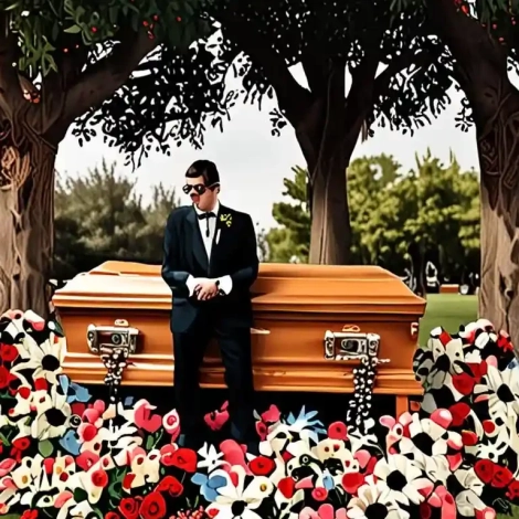 Oliver Tree’s celebration of life features surprising display of coffins as friends and fans mourn the tragic death of the singer