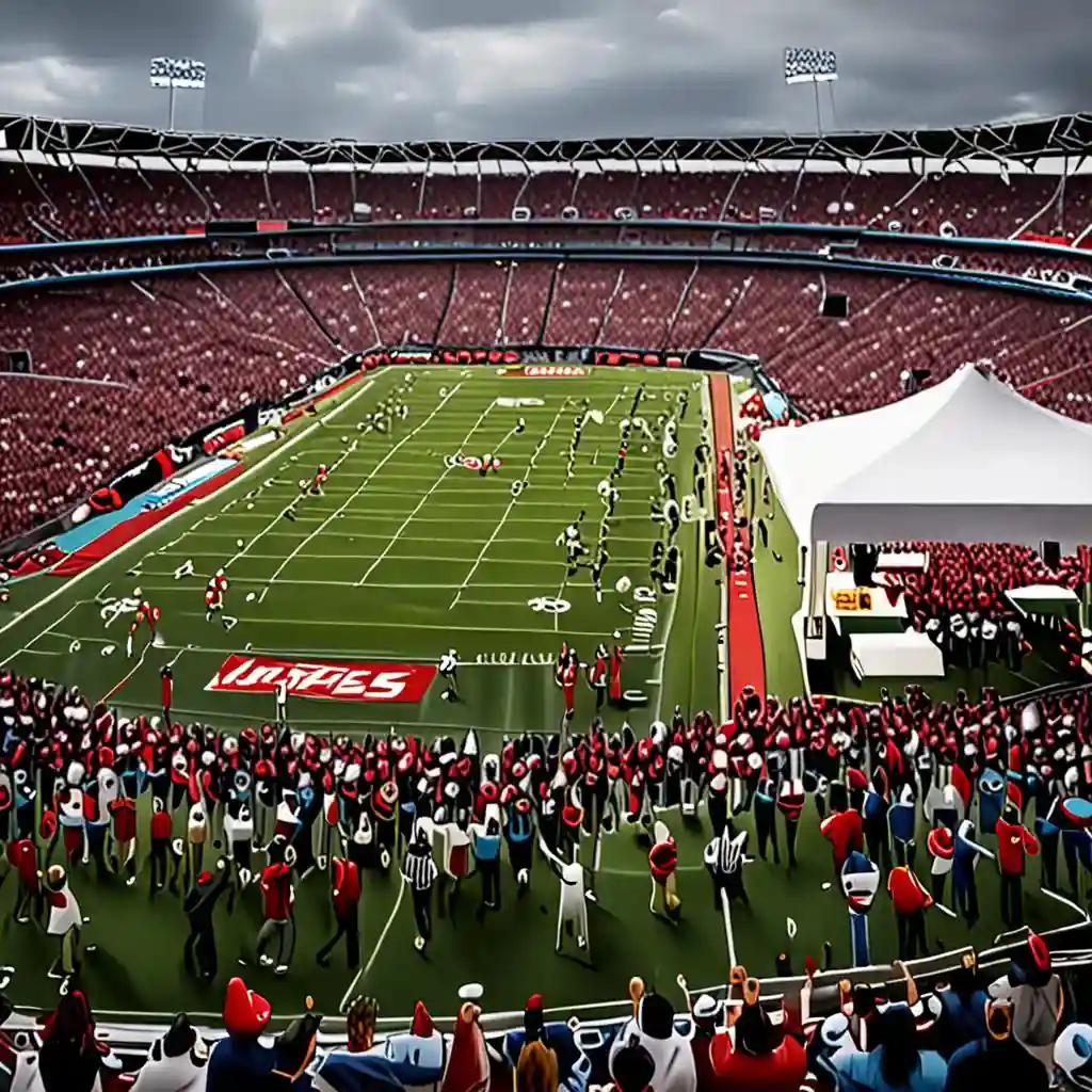 Tailgate parties, marching bands... and Ted Lasso? Wembley hosts US college game