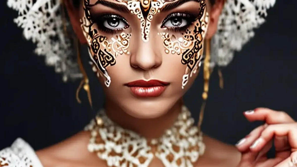 Lace Makeup Tutorial: Glam Lace Mask Makeup Look for Halloween and Beyond