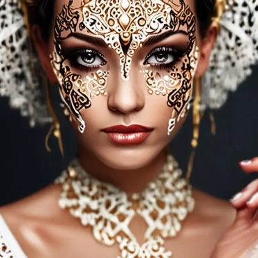 Lace Makeup Tutorial: Glam Lace Mask Makeup Look for Halloween and Beyond